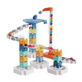 80Pcs Marble Run Space Race Track Construction Building Block Set
