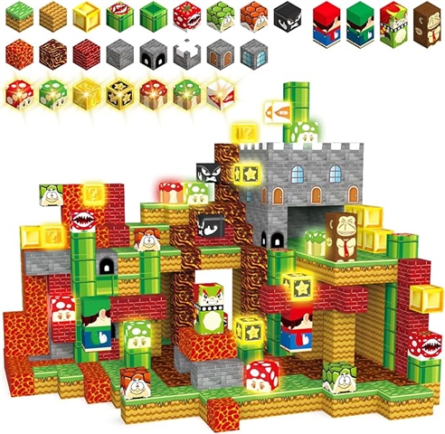 TBS-339894 200pcs Magnetic stage-clearing game block