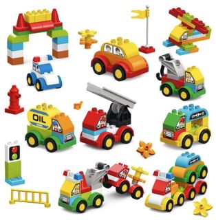 2024 140pcs Educational Big Building Blocks Car Toy Kit